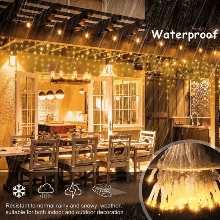LUMICURTAIN Outdoor LED Garden Curtain Lights