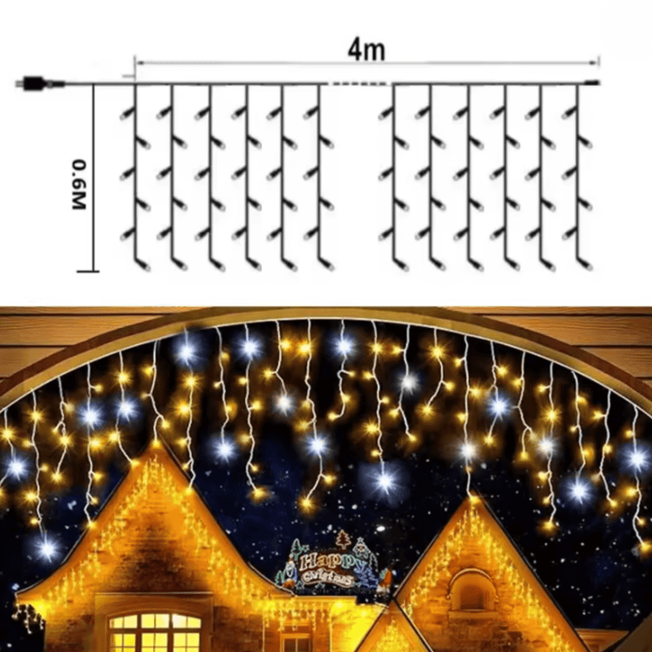 LUMICURTAIN Outdoor LED Garden Curtain Lights