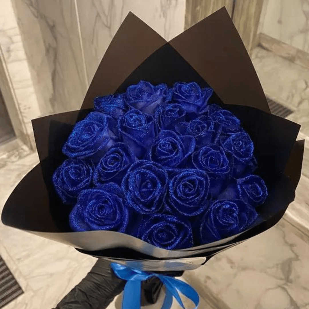 Kalsten | Fleurion Forever Bloom Rose | Real preserved glitter rose for romantic gifts and home decoration