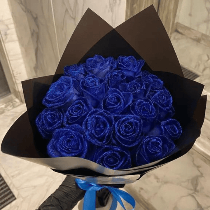 Kalsten | Fleurion Forever Bloom Rose | Real preserved glitter rose for romantic gifts and home decoration