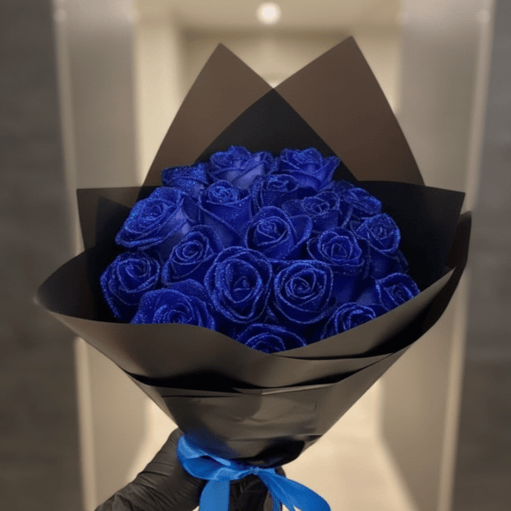 Kalsten | Fleurion Forever Bloom Rose | Real preserved glitter rose for romantic gifts and home decoration
