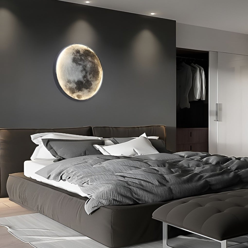 Lunar Moon Dimmable LED Modern Wall Lamp Wall Sconces Lighting Wall Lights | Kalsten