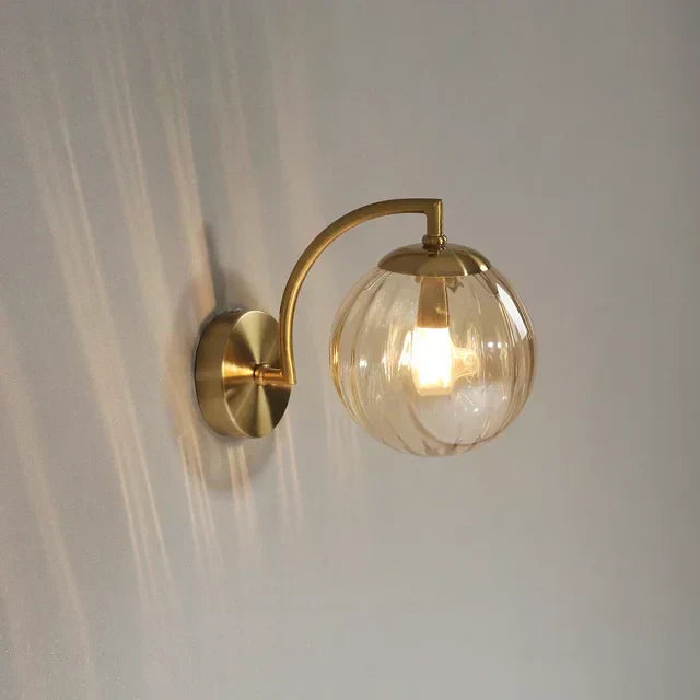 Luxury Modern Glass Wall Lamp - CrystalGlow