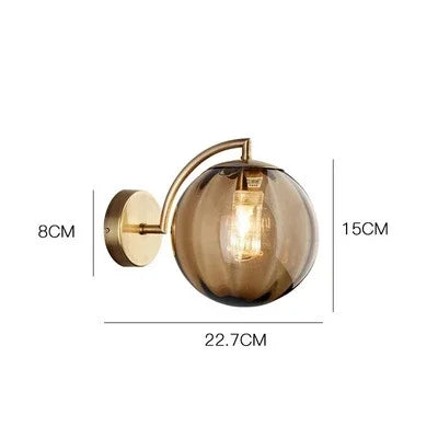 Luxury Modern Glass Wall Lamp - CrystalGlow