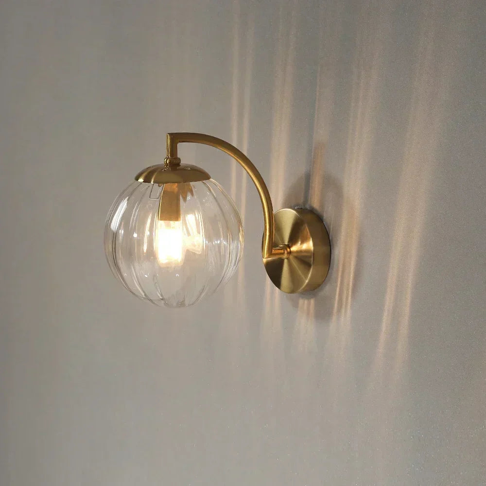 Luxury Modern Glass Wall Lamp - CrystalGlow