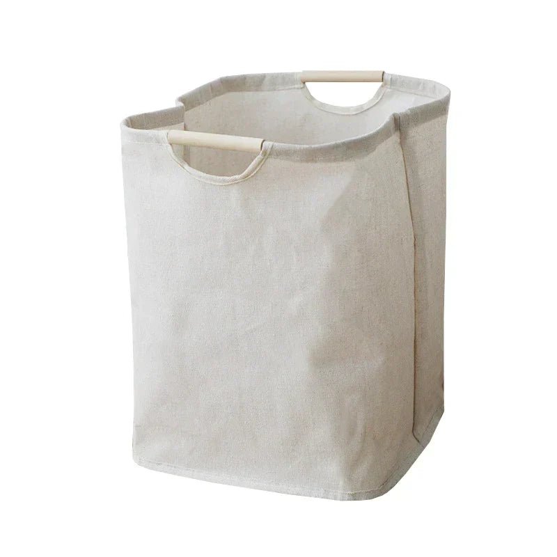 Kalsten | LuxeFold Hamper – Elegant Cotton-Linen Laundry Organizer