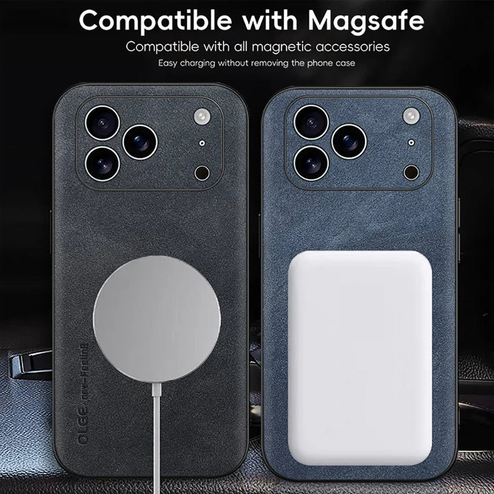 Kalsten | LUXEGUARD – Premium Leather Phone Case with MagSafe for iPhone