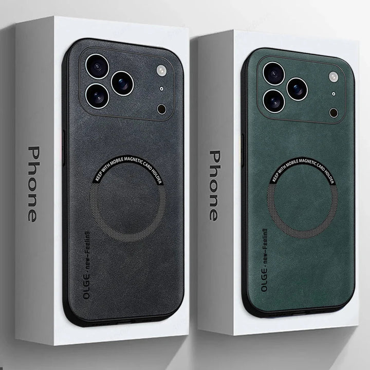 Kalsten | LUXEGUARD – Premium Leather Phone Case with MagSafe for iPhone
