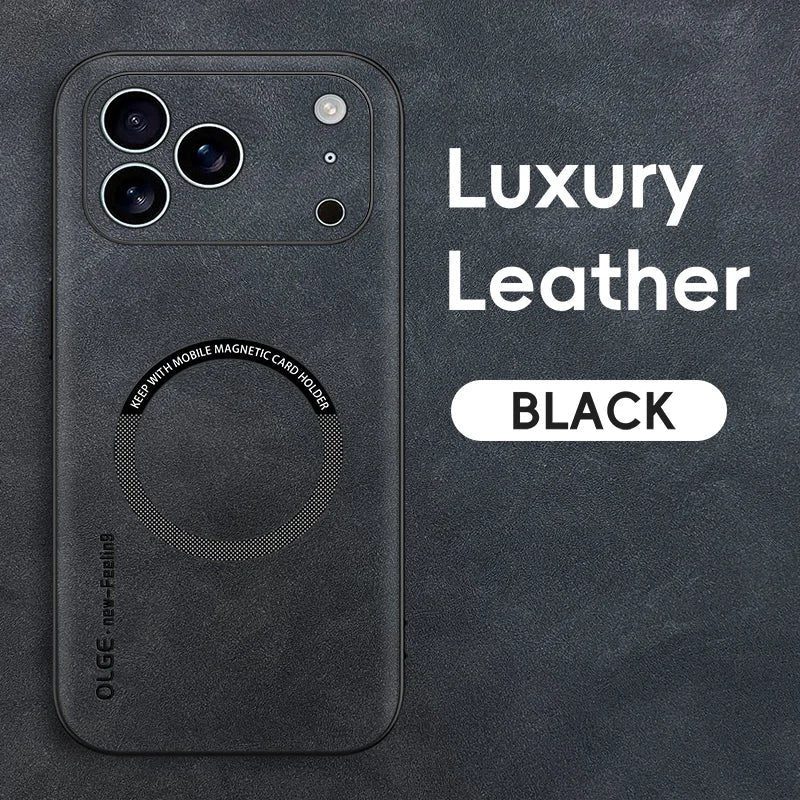 Kalsten | LUXEGUARD – Premium Leather Phone Case with MagSafe for iPhone