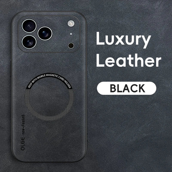 Kalsten | LUXEGUARD – Premium Leather Phone Case with MagSafe for iPhone