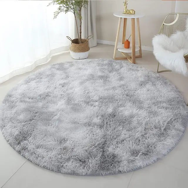 Kalsten | Velvéri Luxe FluffyMat Rug | Ultra-soft round plush rug for cozy home and bedroom décor
