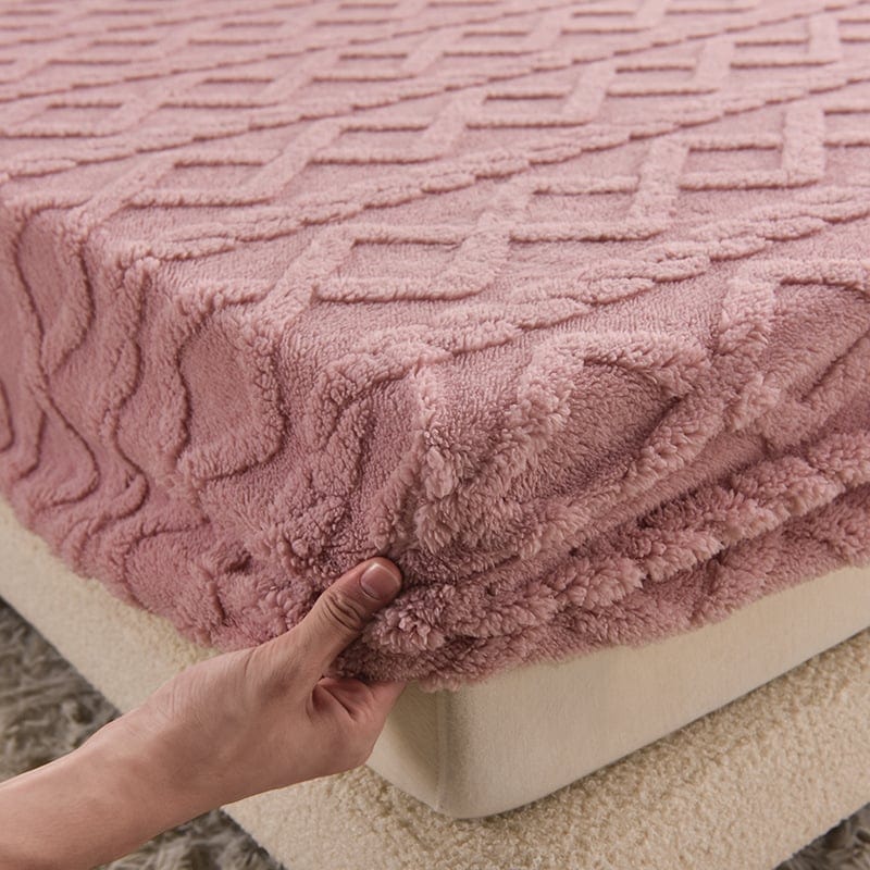 Velvet Fitted Sheet Set with Elastic Kalsten