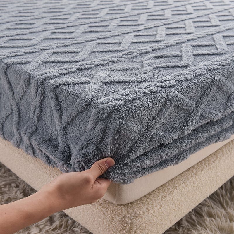 Velvet Fitted Sheet Set with Elastic Kalsten