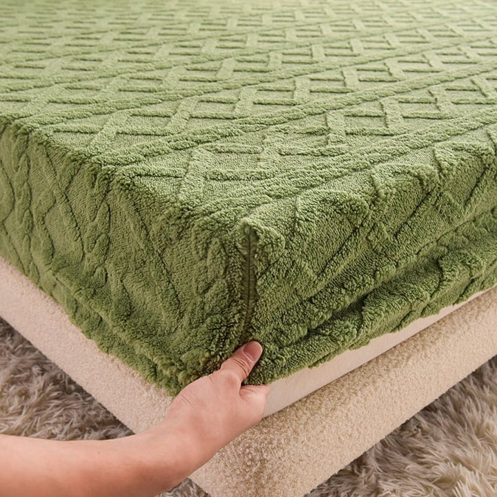 Velvet Fitted Sheet Set with Elastic Kalsten
