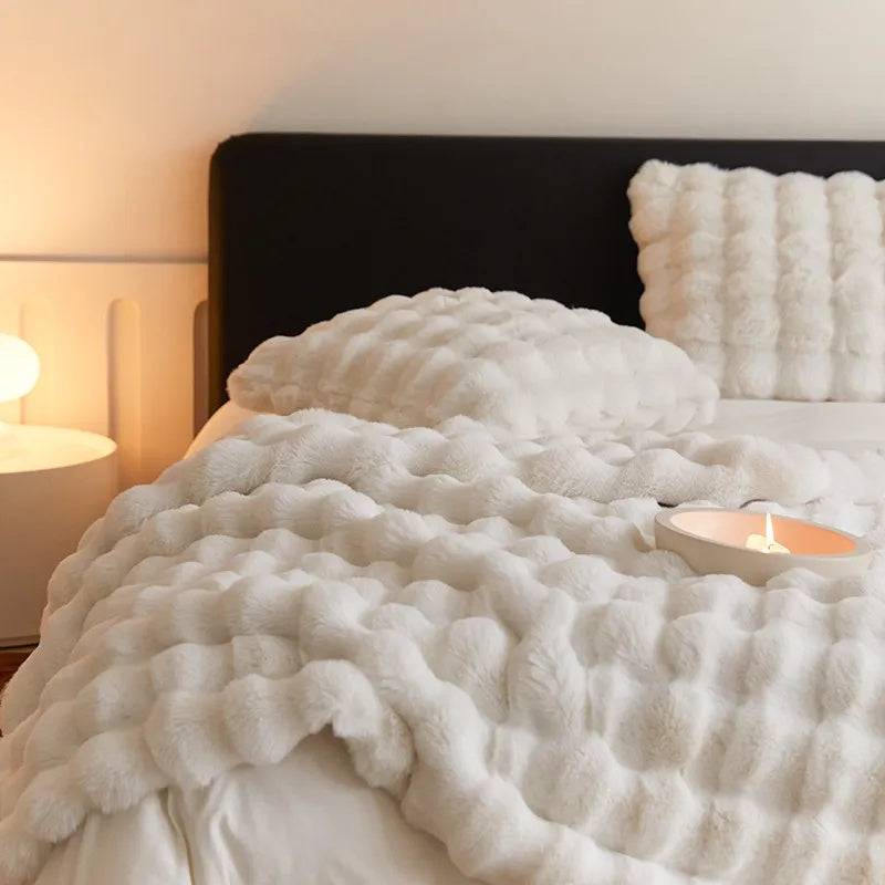 Soft Faux Fur Throw Blanket Kalsten