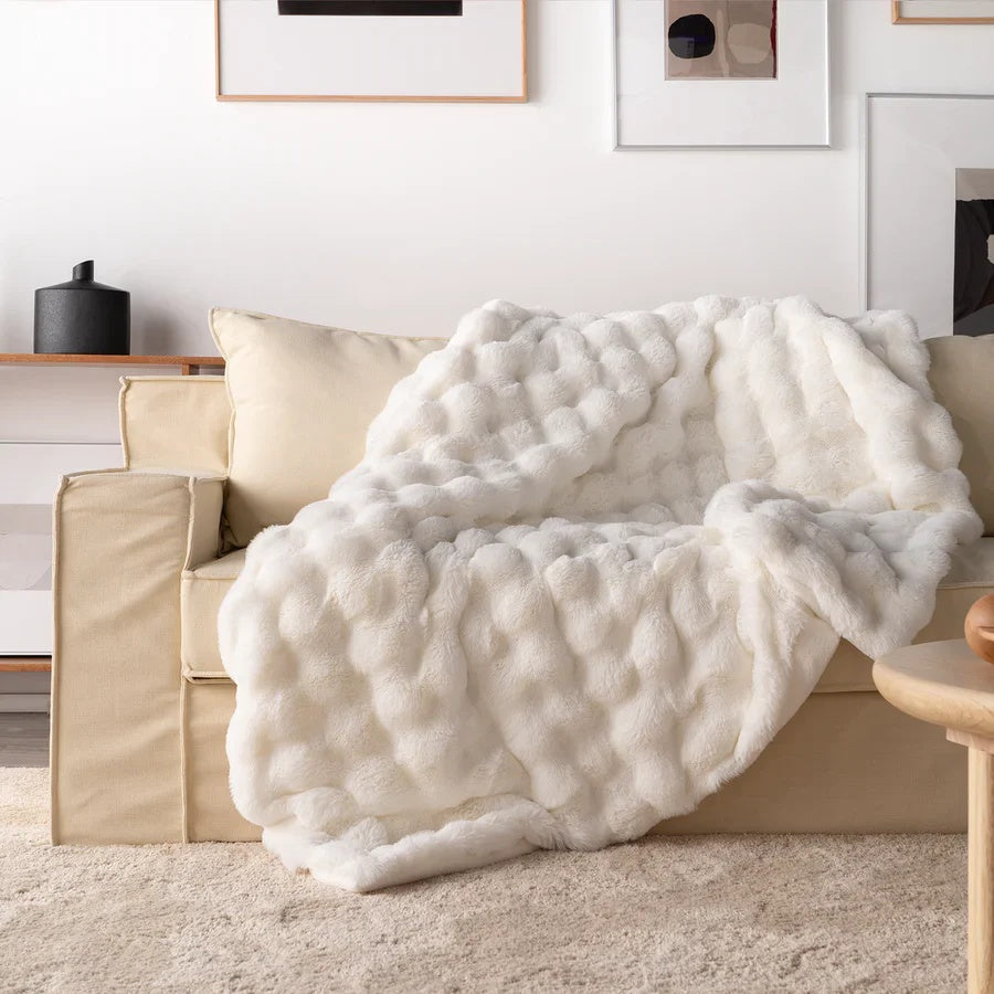 Soft Faux Fur Throw Blanket Kalsten