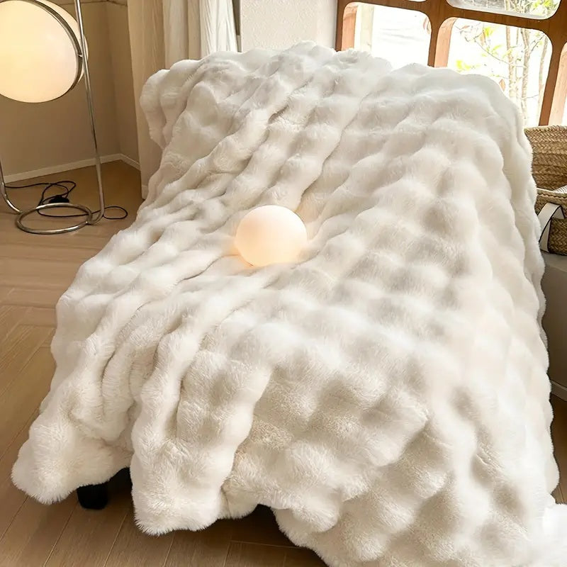 Soft Faux Fur Throw Blanket Kalsten