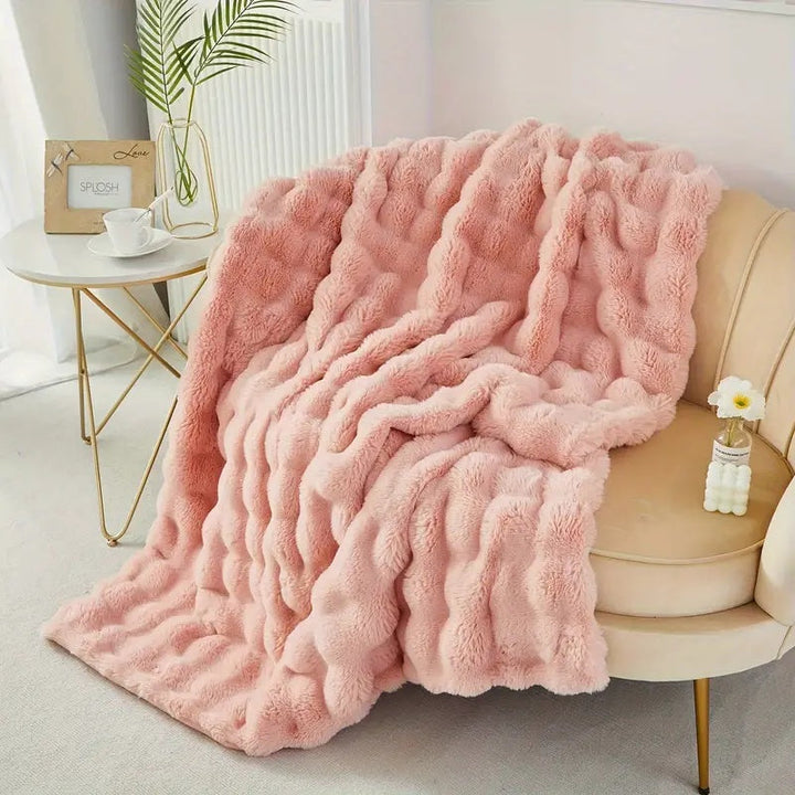 Soft Faux Fur Throw Blanket Kalsten