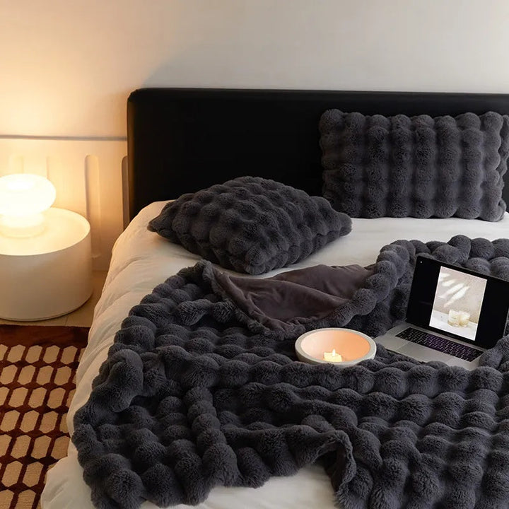 Soft Faux Fur Throw Blanket Kalsten