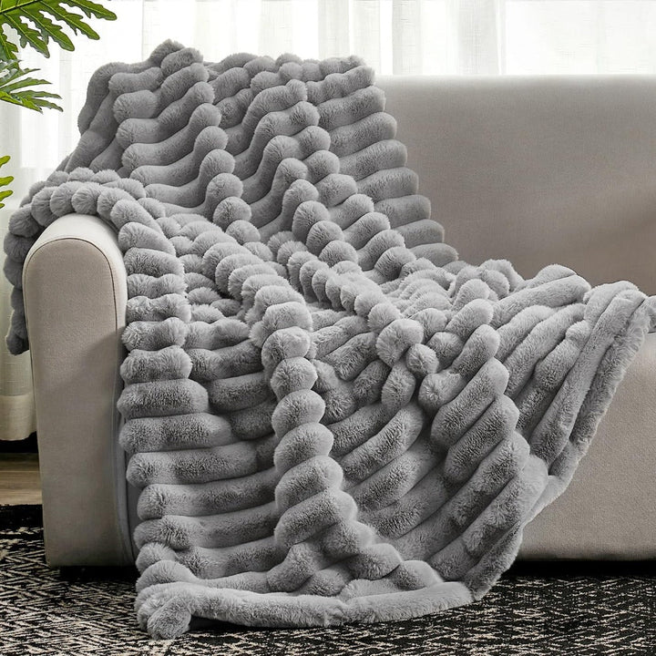 Soft Faux Fur Throw Blanket Kalsten