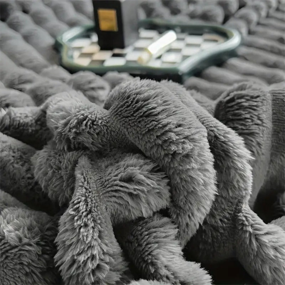 Soft Faux Fur Throw Blanket Kalsten