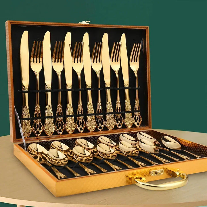 Luxury 24-piece cutlery set - RoyalCutlery