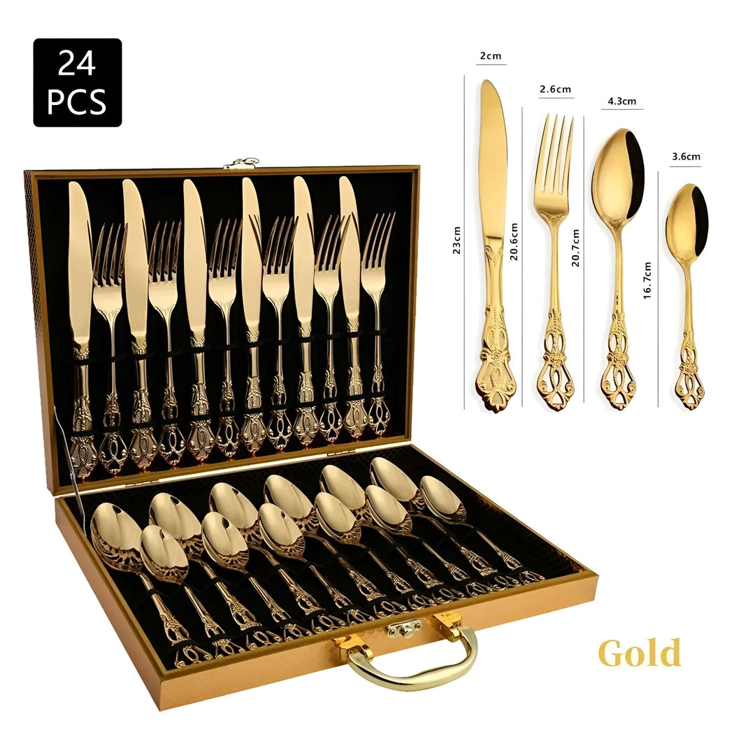 Luxury 24-piece cutlery set - RoyalCutlery