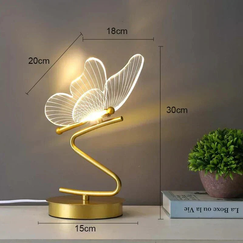 Luxury Butterfly LED Table Lamp - ButterflyLuxe | Kalsten