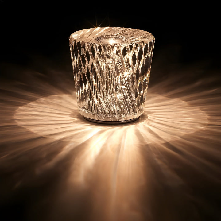 Luxury Rechargeable Diamond Crystal Table Lamp - Lumière Diamond | Kalsten