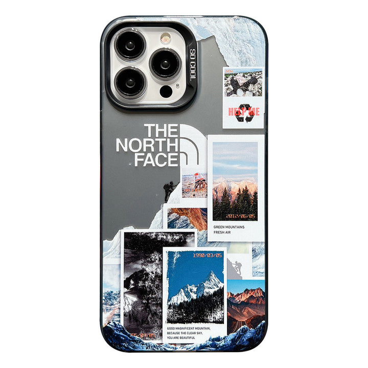 Kalsten | Galvanic Letters Snow Mountain Phone Case For iPhone