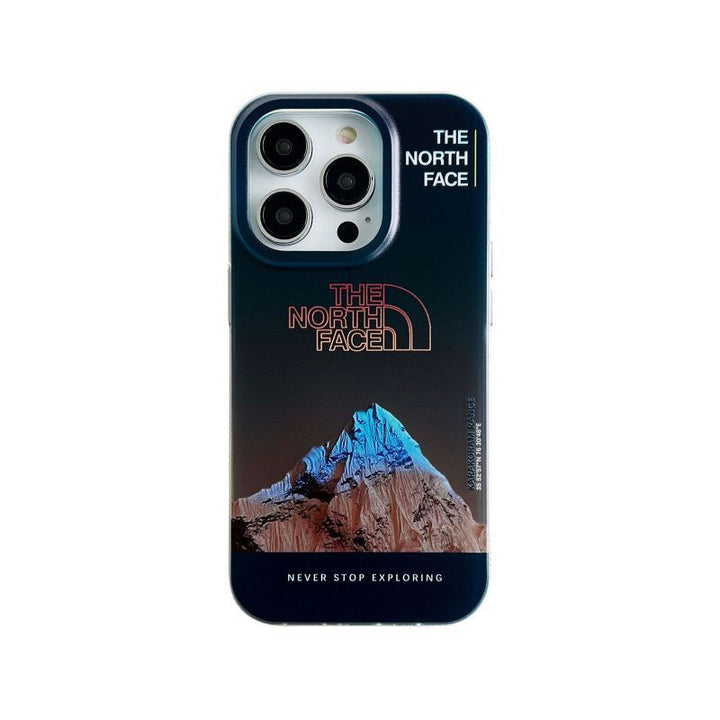 Kalsten | Galvanic Letters Snow Mountain Phone Case For iPhone