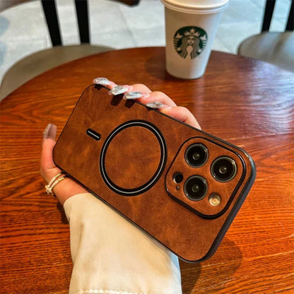 Skanto | Leather Magnetic Protective Phone Case