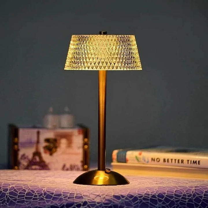 Crystal Rechargeable LED Cordless Table Lamp | Kalsten