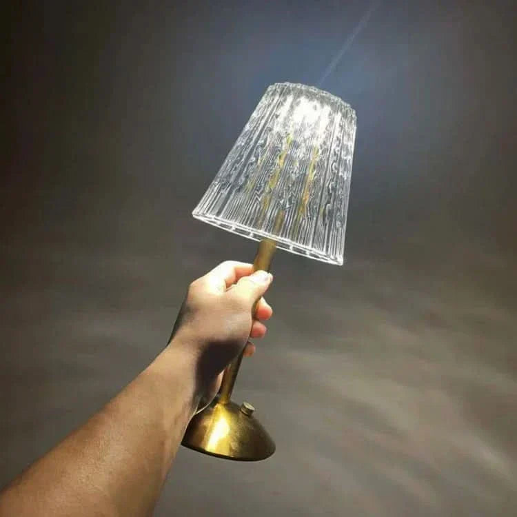 Crystal Rechargeable LED Cordless Table Lamp | Kalsten