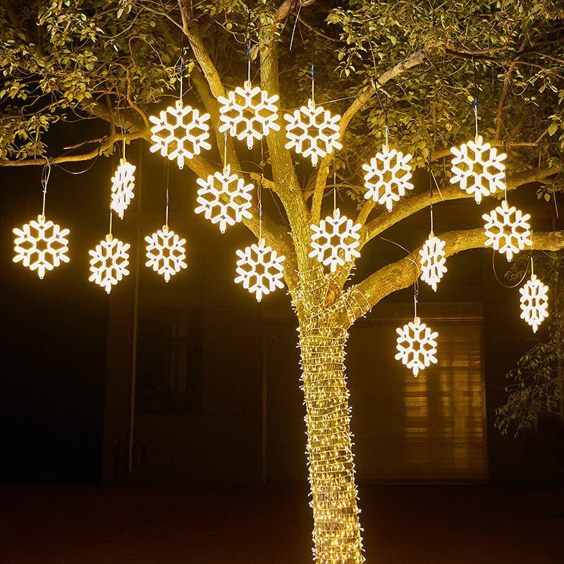 LED Snowflake Christmas Lights