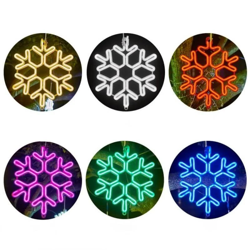 LED Snowflake Christmas Lights