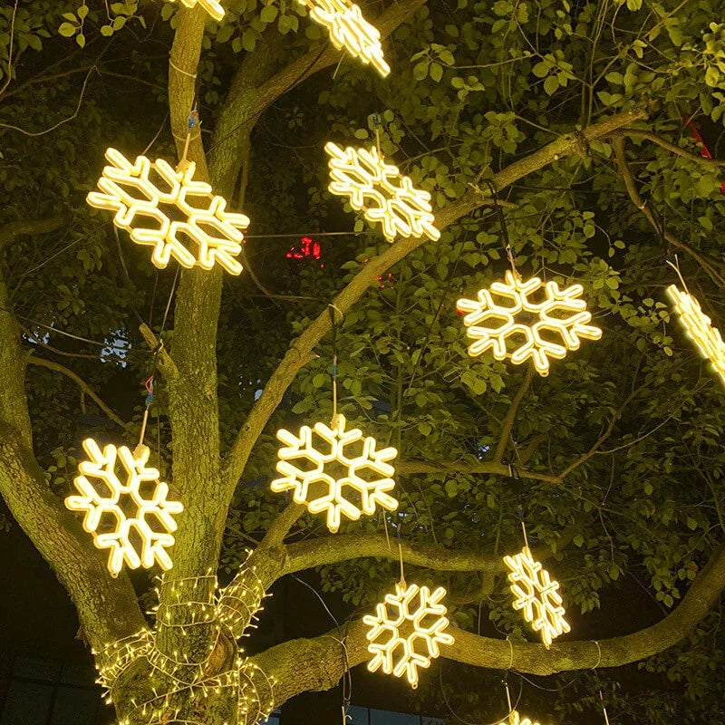 LED Snowflake Christmas Lights
