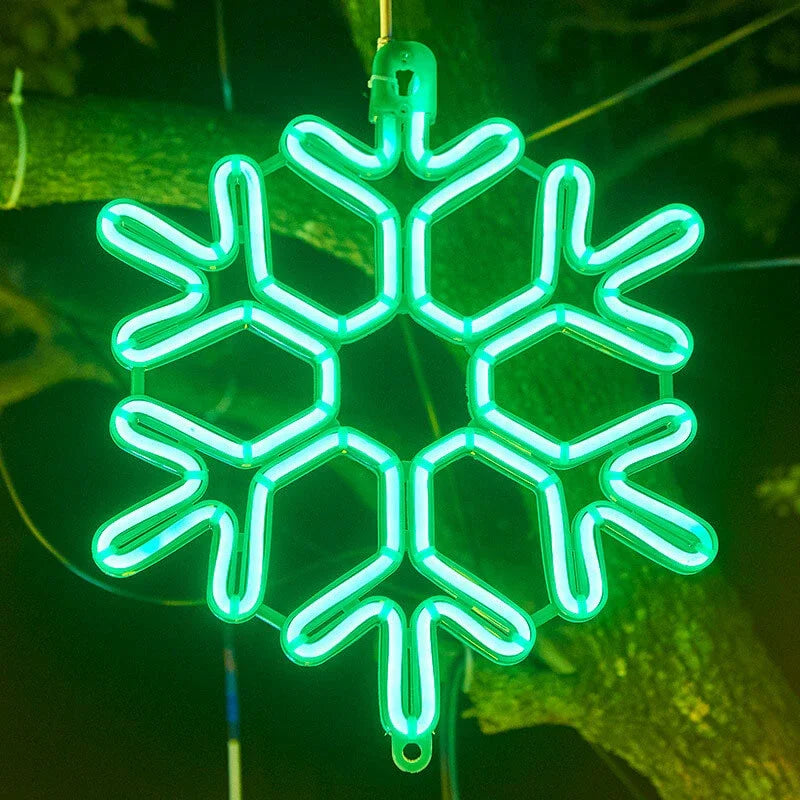 LED Snowflake Christmas Lights