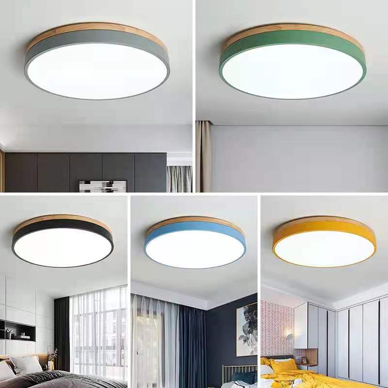 Wood LED Recessed Ceiling Light Kalsten