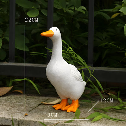 PuddlePals Sculpture – Duck and Goose Figure in Farmhouse Style