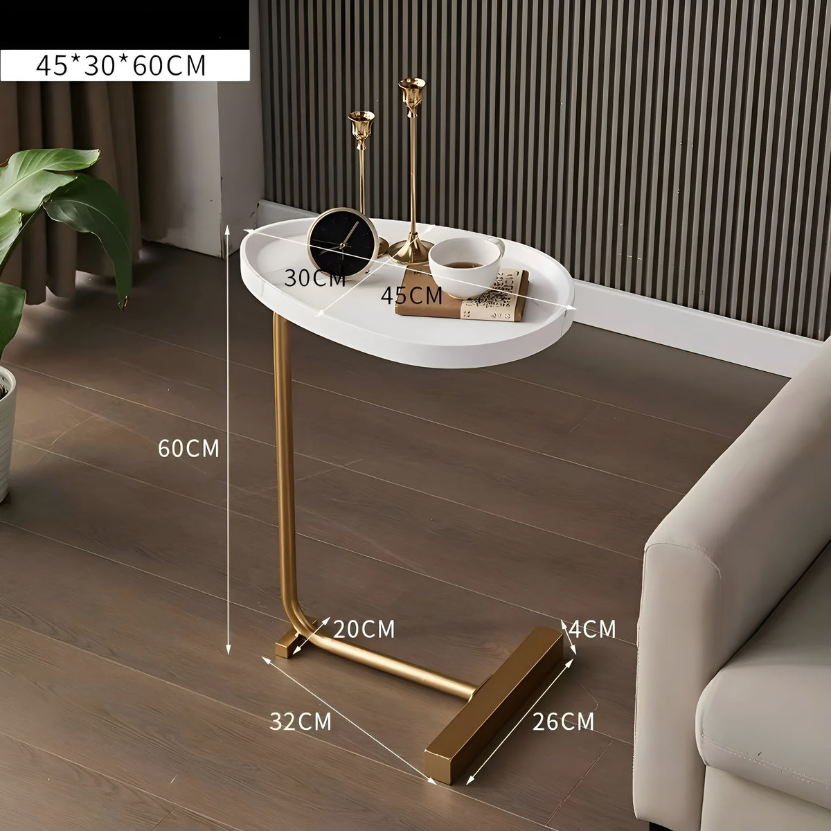 Smaller rolling coffee table – Stylish and versatile | Compact for home, hotel or guest room | Karnz