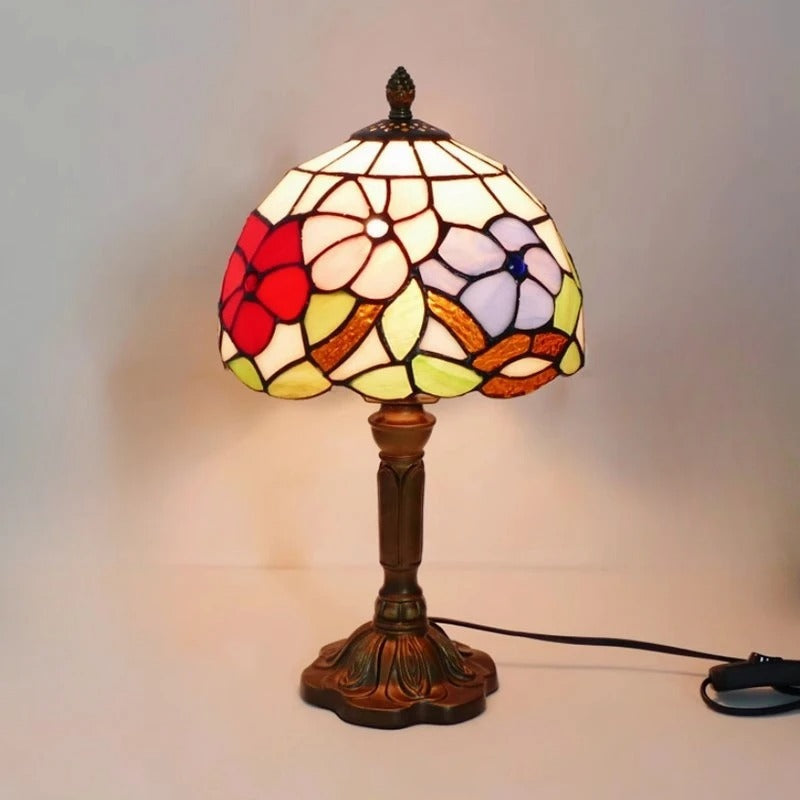 Table Lamp LED Baroque Retro E27 - Vintage Tiffany Glass | Kalsten