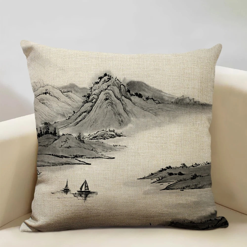 BeauRêve Cushion Cover with Mount Fuji - Japanese Style for Any Space Kalsten