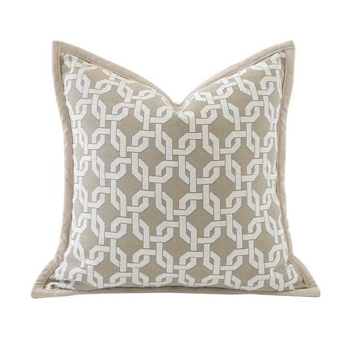 VelvetGlow Cushion Cover - Double-sided Geometric Cushion Cover of Luxury Jacquard Kalsten