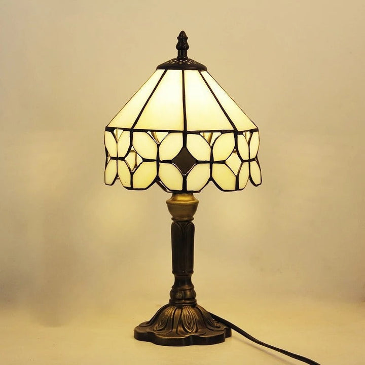 Vintage Tiffany Glass Retro Baroque LED Table Lamp E27 Kalsten