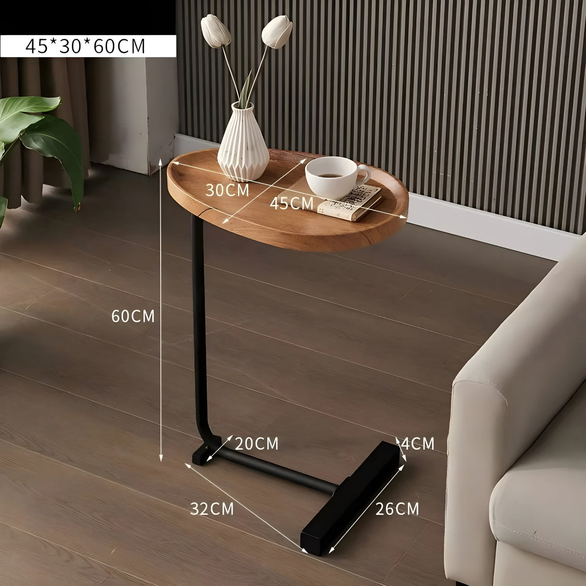 Small Rolling Coffee Table – Stylish & Versatile | Compact for Home, Hotel or Guest Room | Skanto