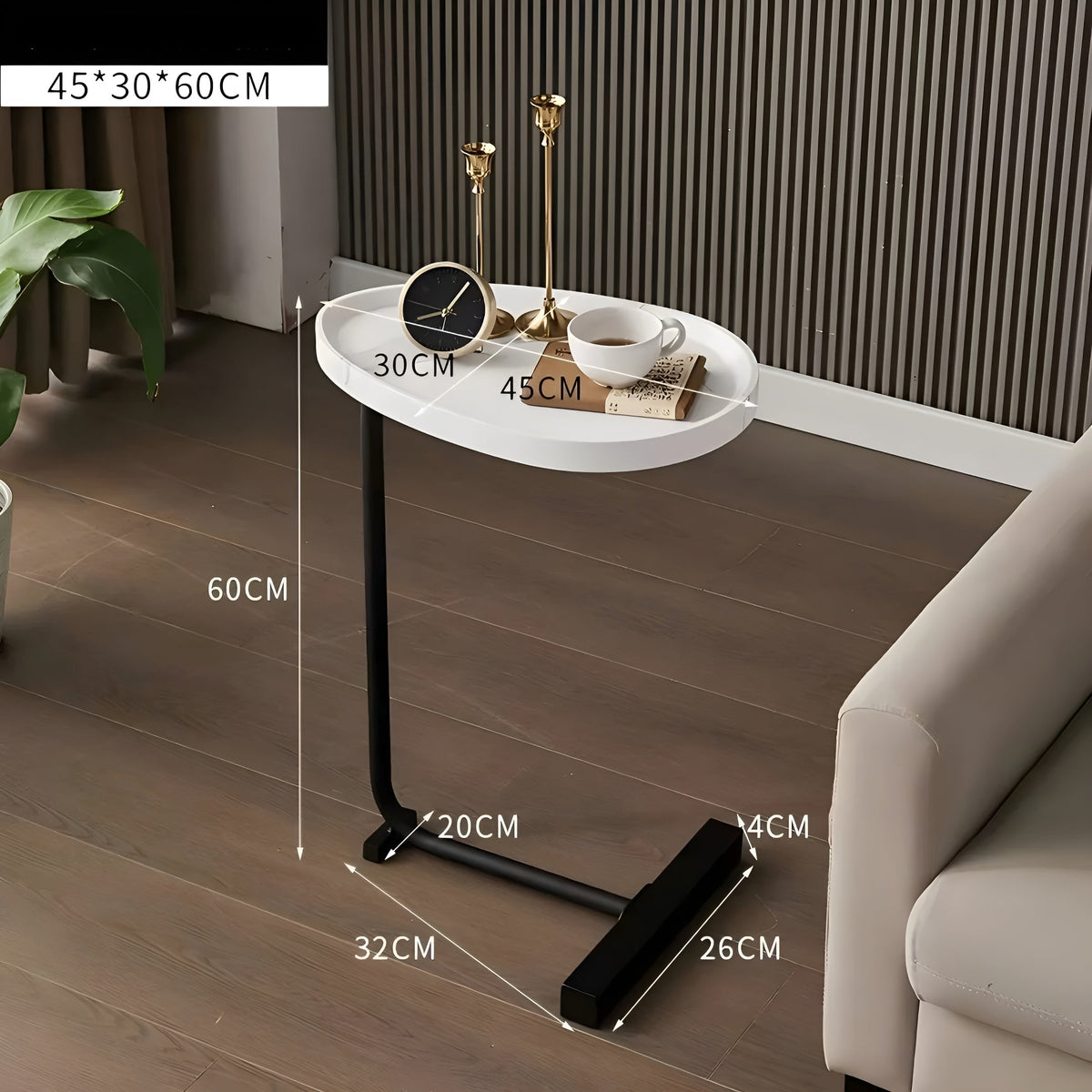Smaller rolling coffee table – Stylish and versatile | Compact for home, hotel or guest room | Karnz