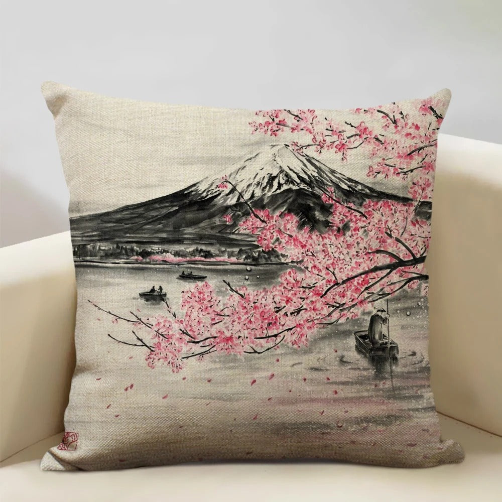 BeauRêve Cushion Cover with Mount Fuji - Japanese Style for Any Space Kalsten