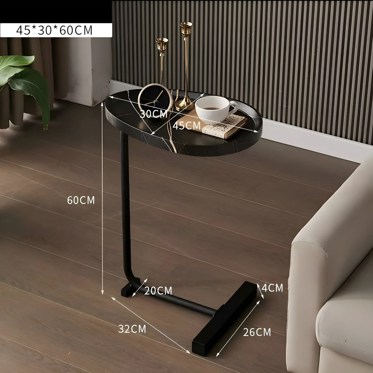 Smaller rolling coffee table – Stylish and versatile | Compact for home, hotel or guest room | Karnz