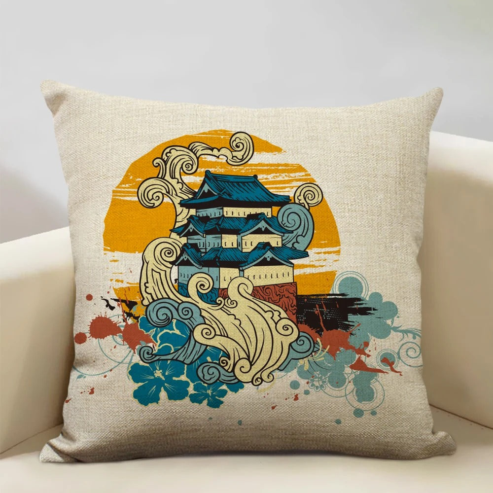 BeauRêve Cushion Cover with Mount Fuji - Japanese Style for Any Space Kalsten